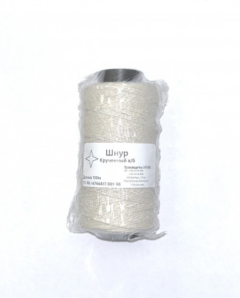 Шнур кручёный Х/Б 1.5мм катушк.150м 