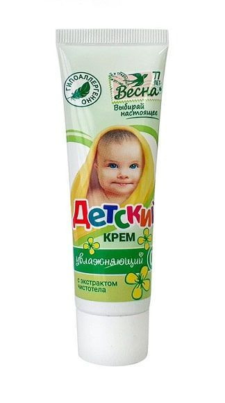 Весна детский крем чистотел.45г 