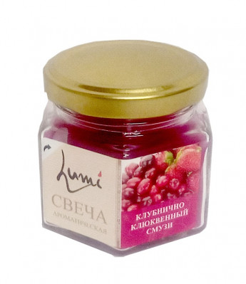 Свеча банка КЛУБНИКА+КЛЮКВА 5080213 