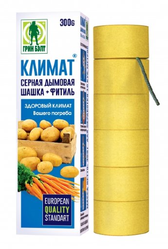 Серная дымовая шашка КЛИМАТ 300гр. Климат серная шашка, Создайте здоровый климат в Вашем погребе!