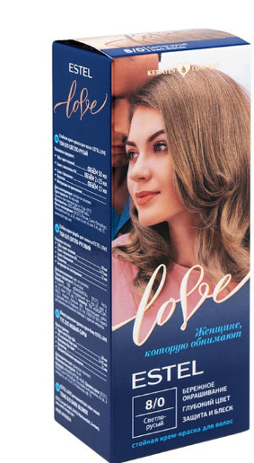 Эстель Love крем-краска 8/0Св-русый 