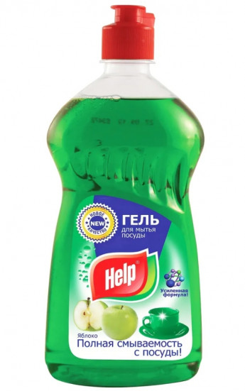 HELP средство д/м посуды яблоко 0.5 