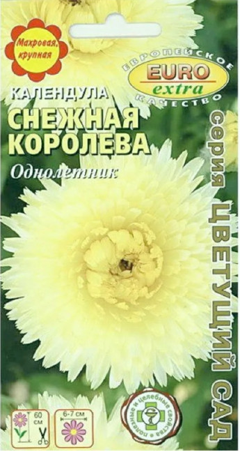 Календула Снежная Королева Аэлита 