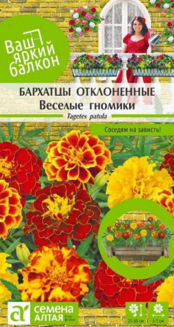 Бархатцы Веселые Гномики Сем.Алтая 