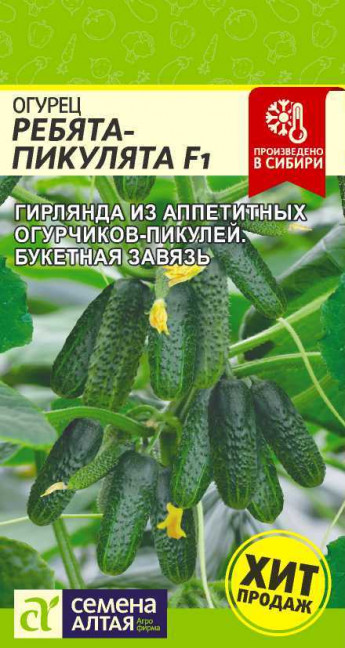 Огурец Ребята-Пикулята F1 Сем.Алтая 