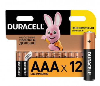 Элемент питания Duracell LR03 BP12 