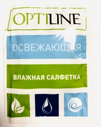 Салфетка в инд.уп. Optline 1шт 