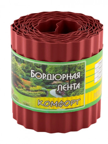 Бордюр Комфорт 10смх9м КРАСН.256028 