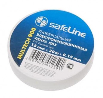 Изолента Safeline 15/20 белый 