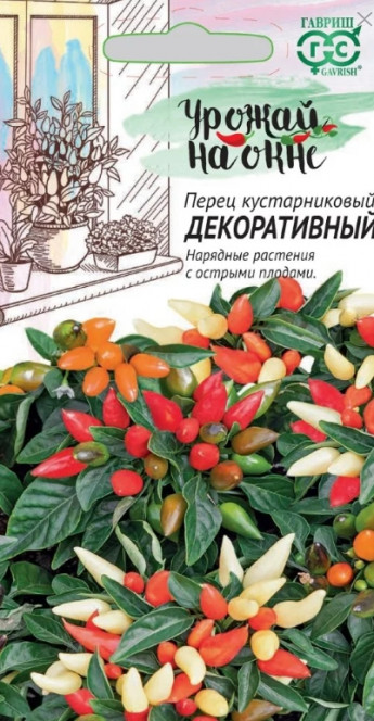 Перец острый Декоративный на окне 